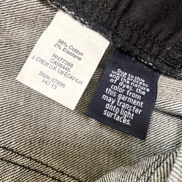 J. Crew Toothpick Ankle Waxed Coated Jeans in Black, 29 - Picture 8 of 9